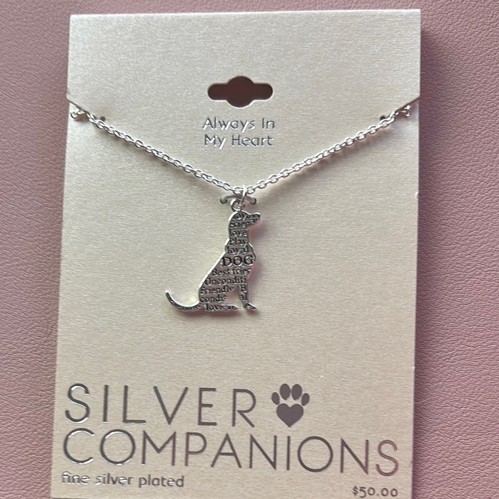 Silver Companions Necklace 16”